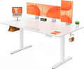 ErGear Escritorio Elevable Eléctrico, 140x70cm, Blanco