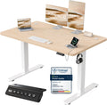 JUMMICO Escritorio Elevable Eléctrico con Cargador USB, Escritorio Regulable en Altura Ergonomica Escritorio de pie Ajustable Smart Panel con Funciones de Memoria, Standing Desk 120 x 60 cm, Beige