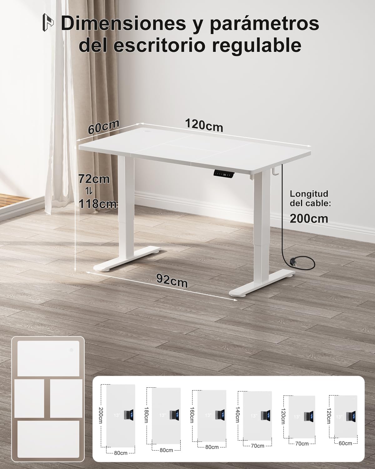 Homall Escritorio de Altura Regulable de 160 x 80 cm con Puerto de Carga USB-A, Escritorio eléctrico con Bandeja de gestión de Cables, Escritorio de pie con 3 Funciones de Memoria, Escritorio para