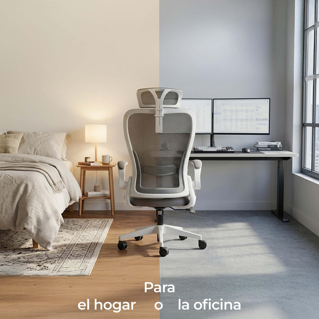 Tervo Modelo U | Silla de Oficina Plegable para Espacios Pequeños | Silla de Juego para Adultos y Niños | Silla de Ordenador de Malla Ergonómica para Dormitorio